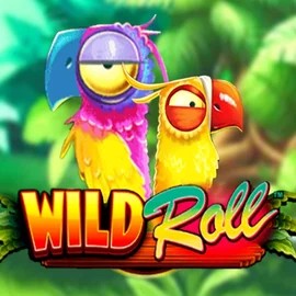 Wild Roll slot logo by Playtech at Wild Fortune Casino